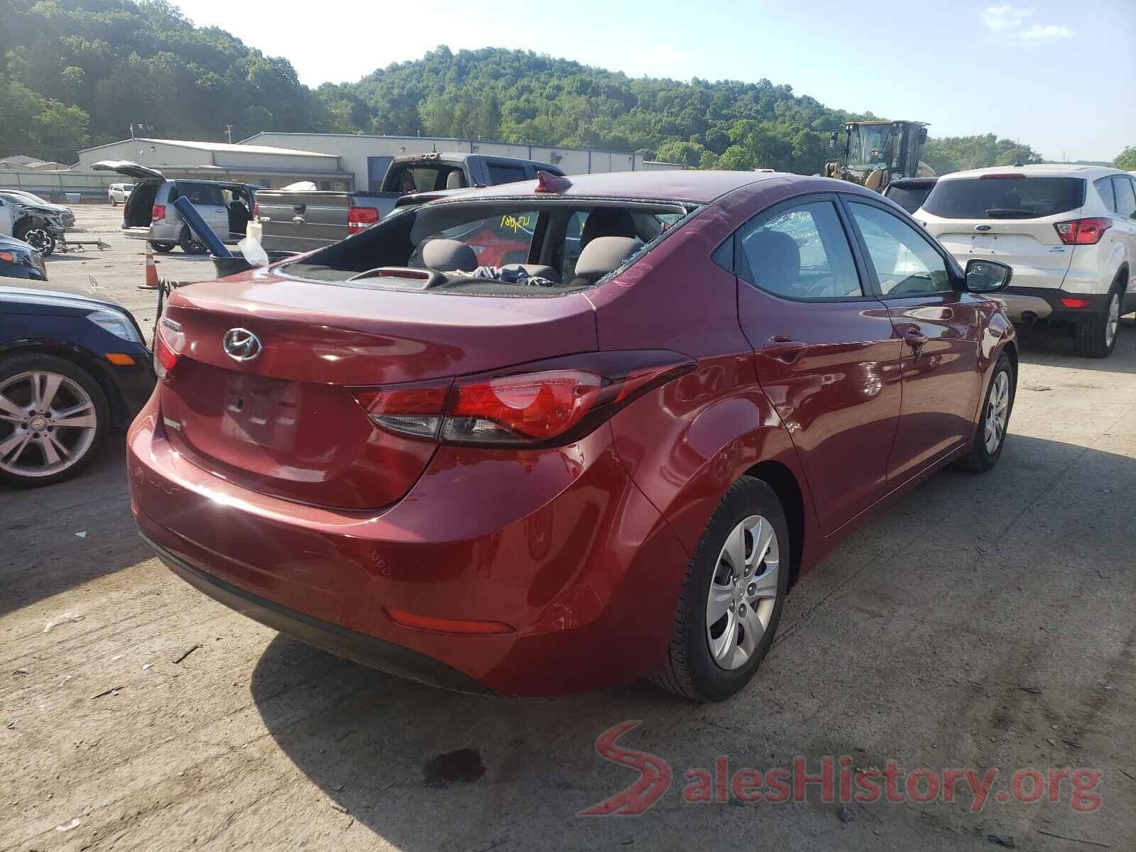 5NPDH4AE4GH680462 2016 HYUNDAI ELANTRA