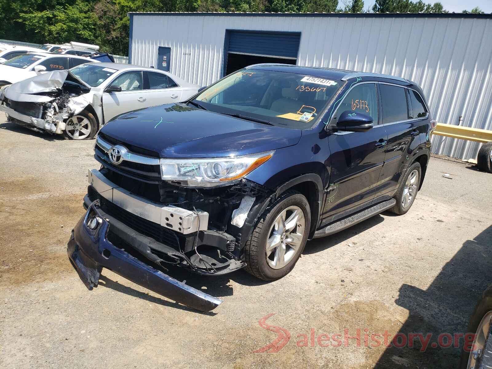 5TDYKRFH8GS135667 2016 TOYOTA HIGHLANDER