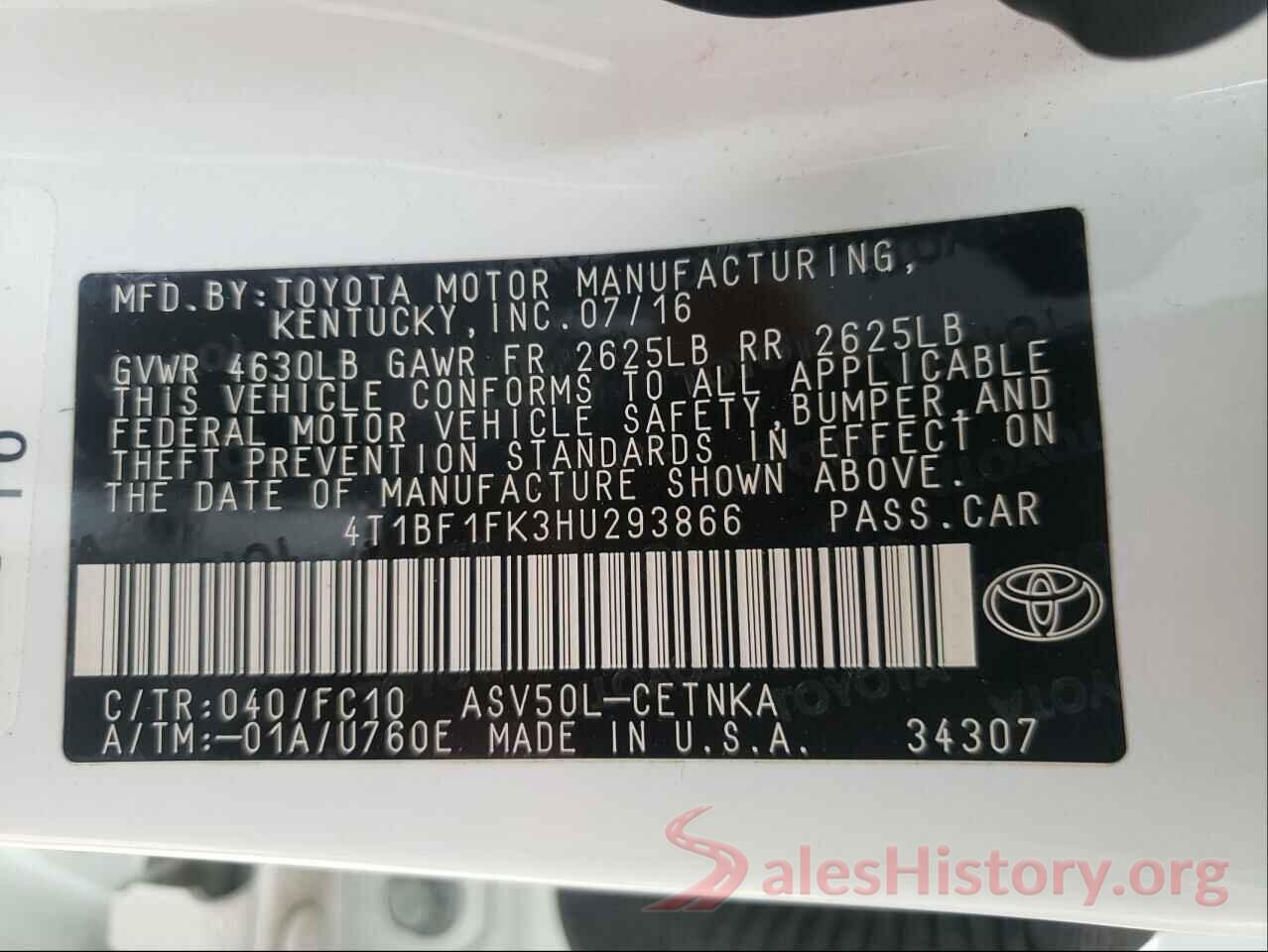 4T1BF1FK3HU293866 2017 TOYOTA CAMRY