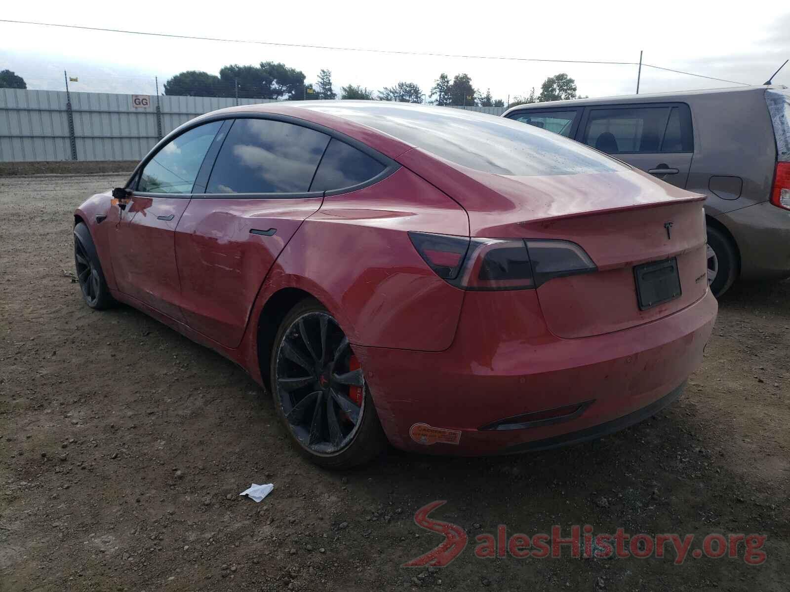 5YJ3E1EA5KF536842 2019 TESLA MODEL 3