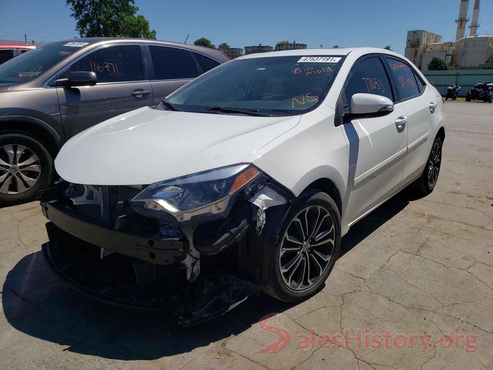 5YFBURHE5GP475354 2016 TOYOTA COROLLA