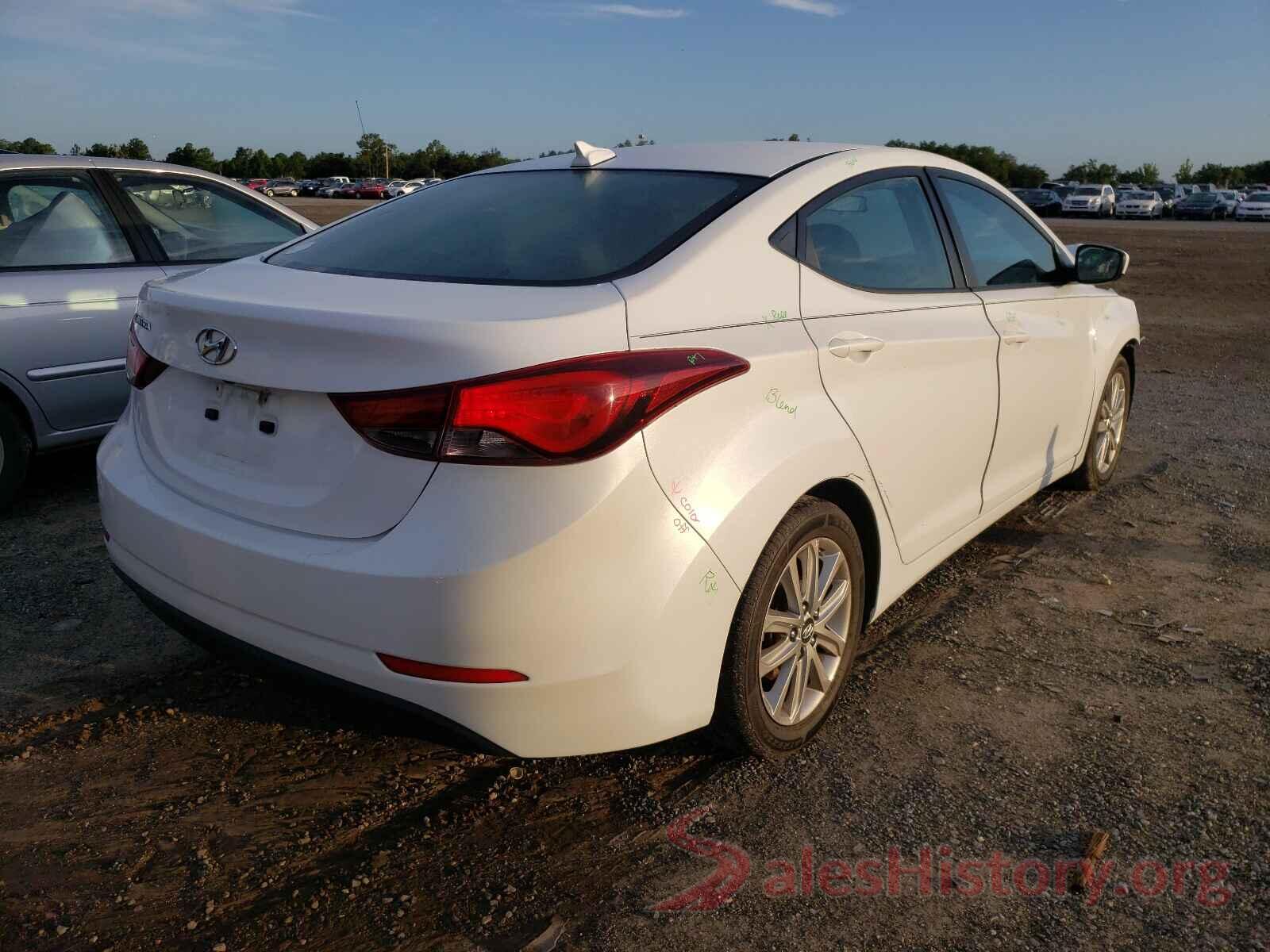 5NPDH4AE8GH761738 2016 HYUNDAI ELANTRA