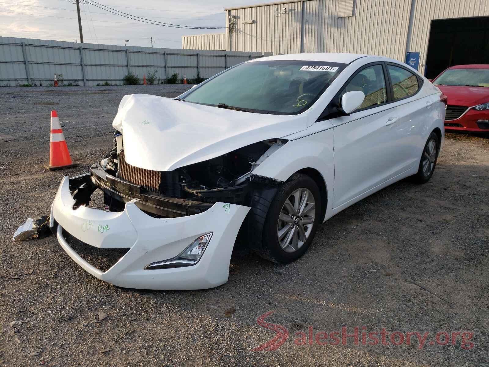 5NPDH4AE8GH761738 2016 HYUNDAI ELANTRA