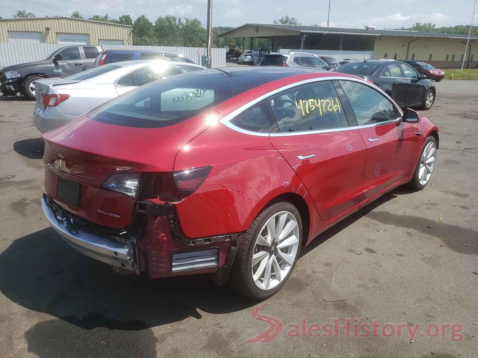 5YJ3E1EB4KF453749 2019 TESLA MODEL 3