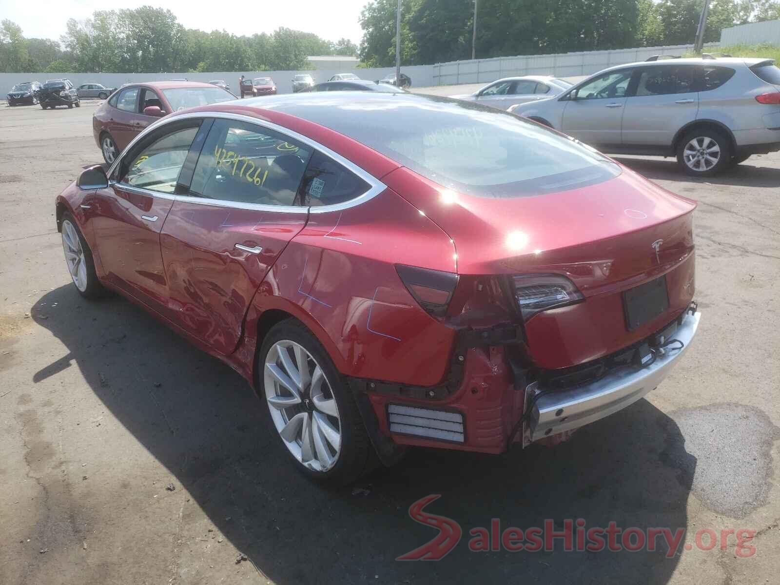 5YJ3E1EB4KF453749 2019 TESLA MODEL 3