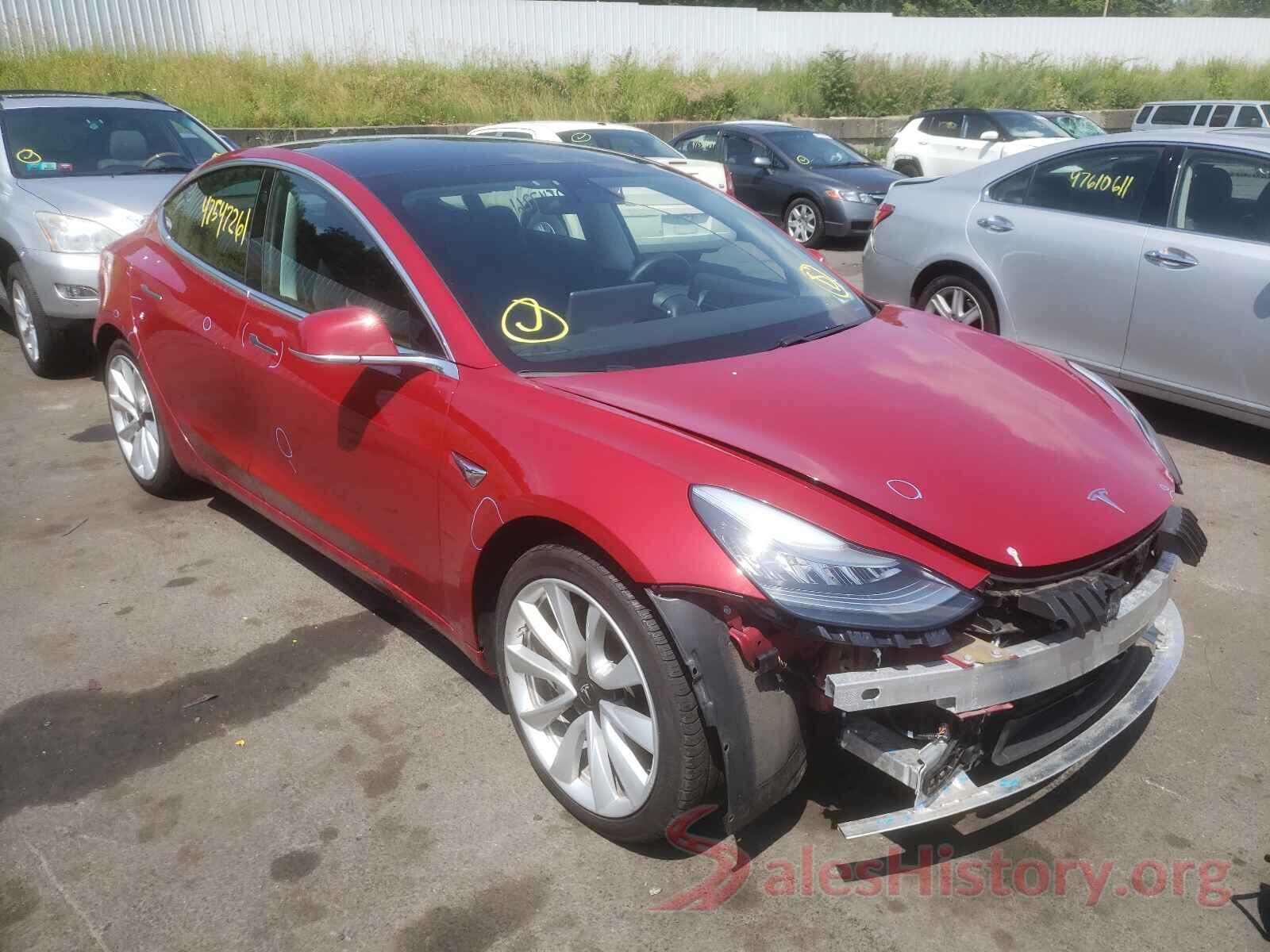 5YJ3E1EB4KF453749 2019 TESLA MODEL 3