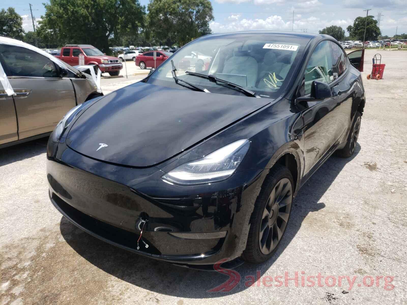 5YJYGDEE4MF080873 2021 TESLA MODEL Y