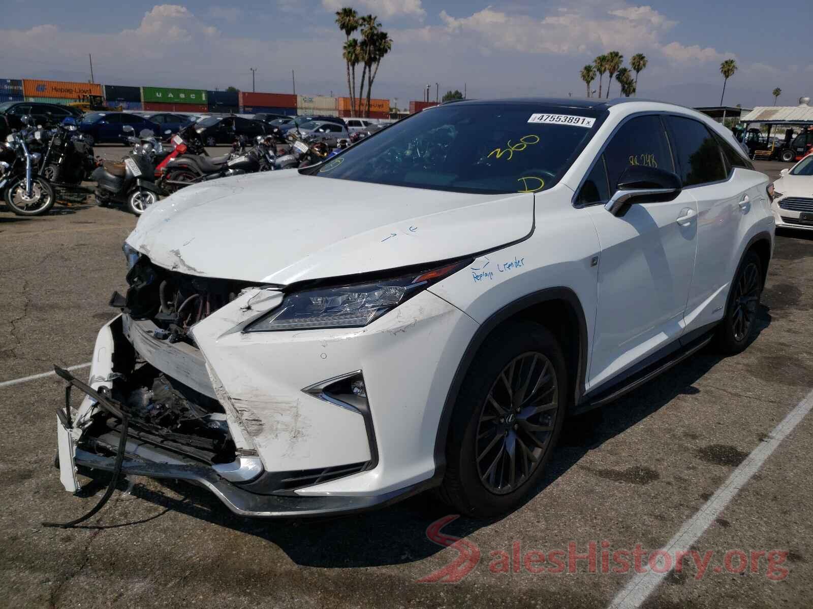 2T2BGMCA0GC007980 2016 LEXUS RX450