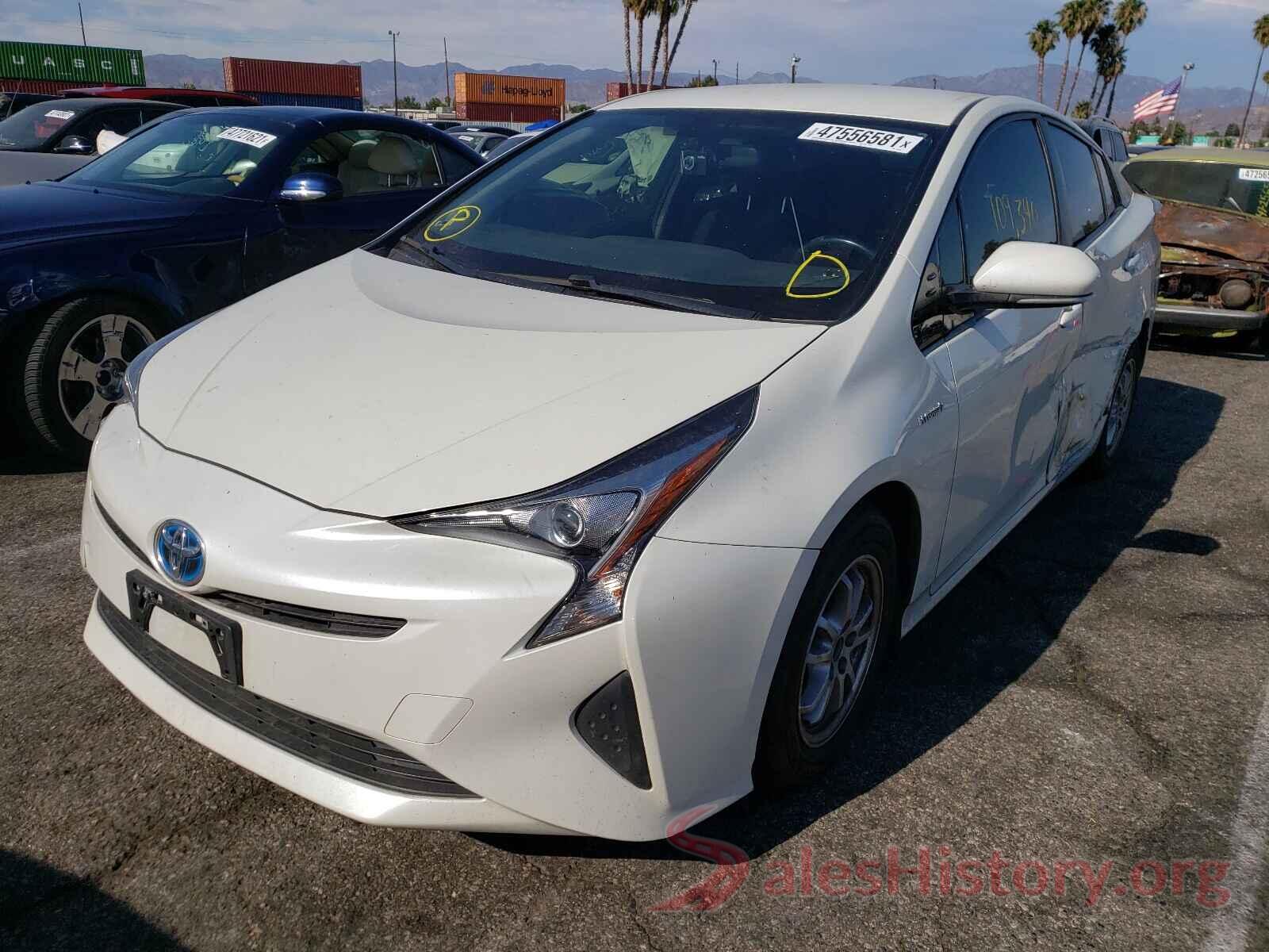 JTDKARFU8G3023085 2016 TOYOTA PRIUS