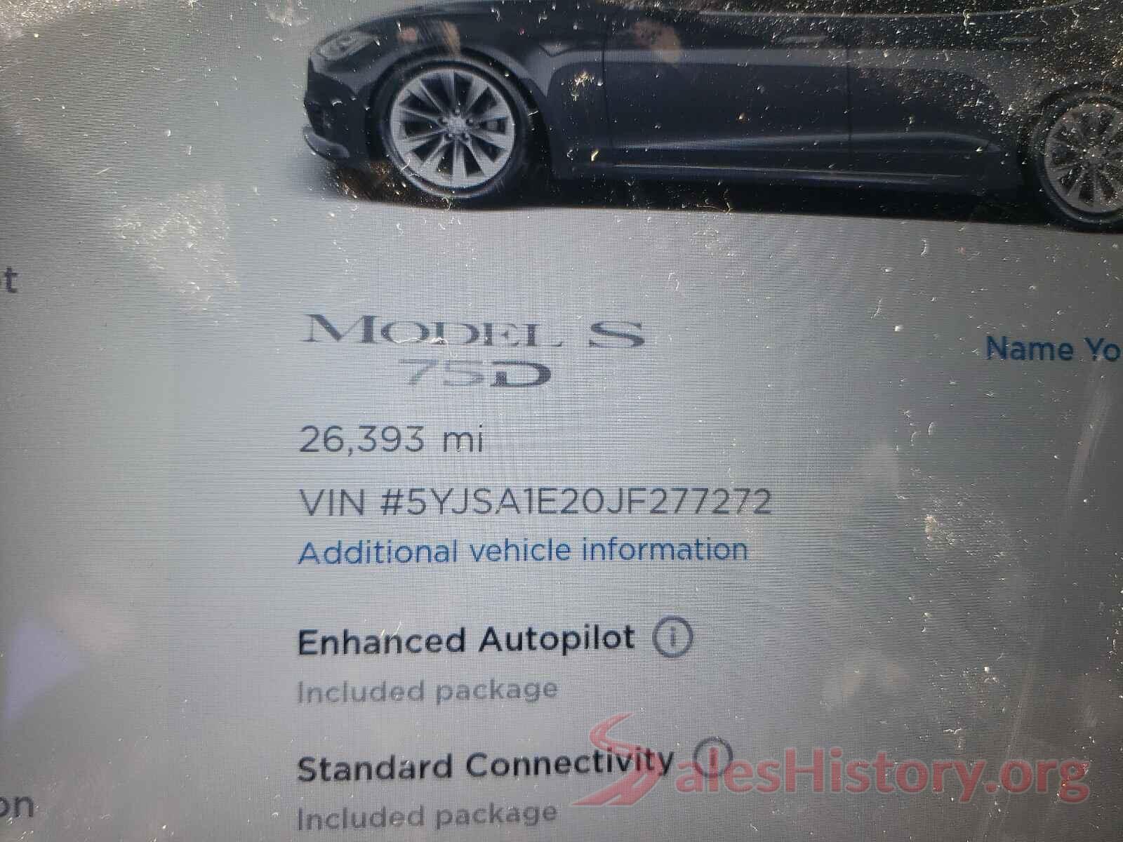 5YJSA1E20JF277272 2018 TESLA MODEL S