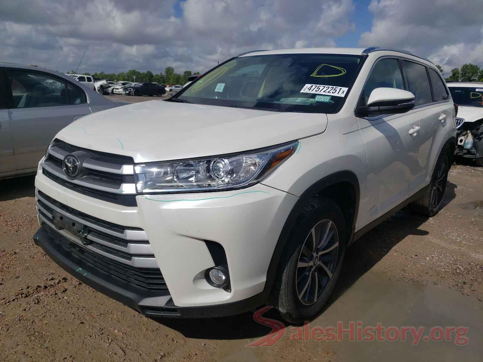 5TDKZRFHXKS306347 2019 TOYOTA HIGHLANDER