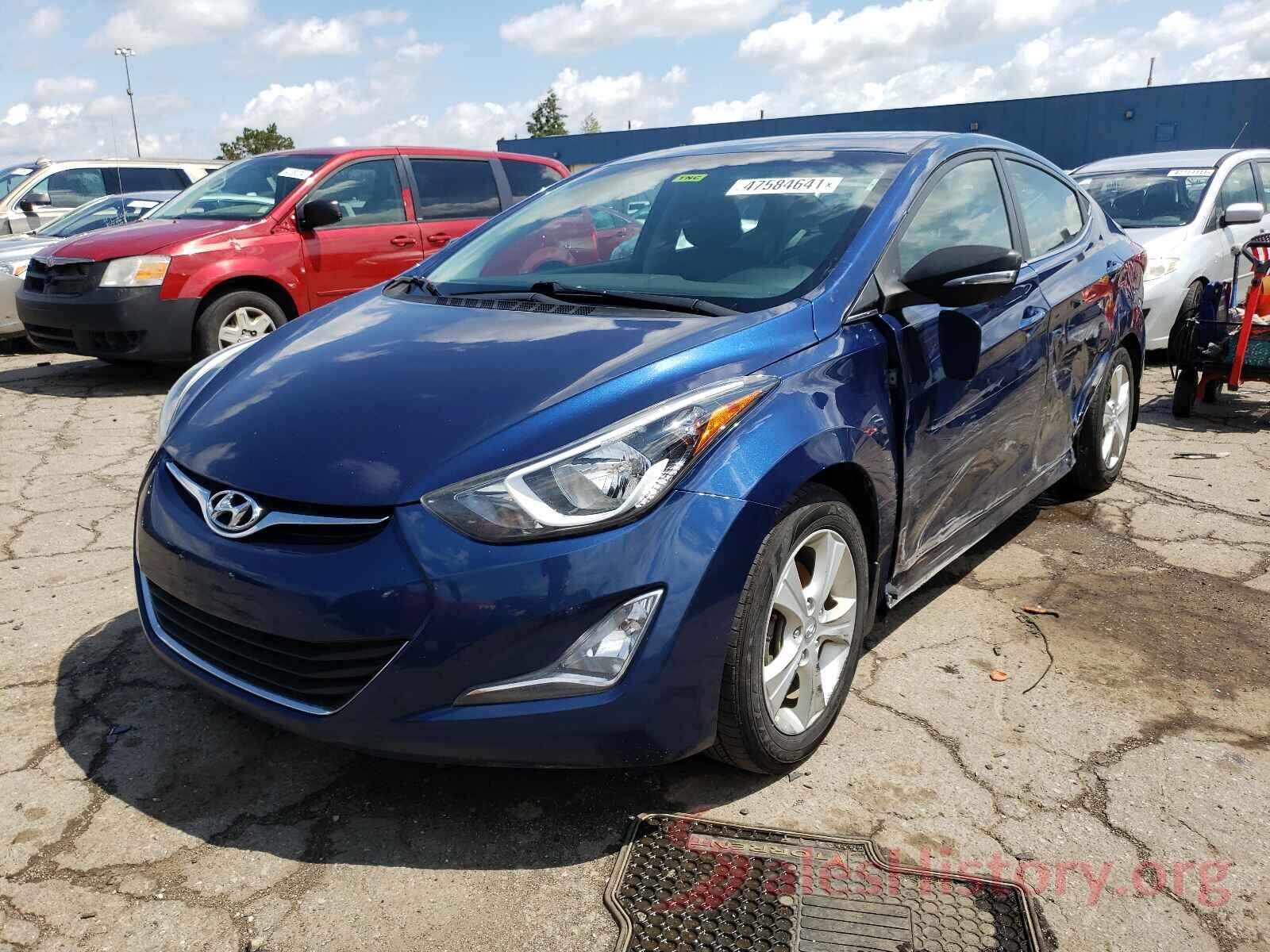 5NPDH4AE4GH719809 2016 HYUNDAI ELANTRA