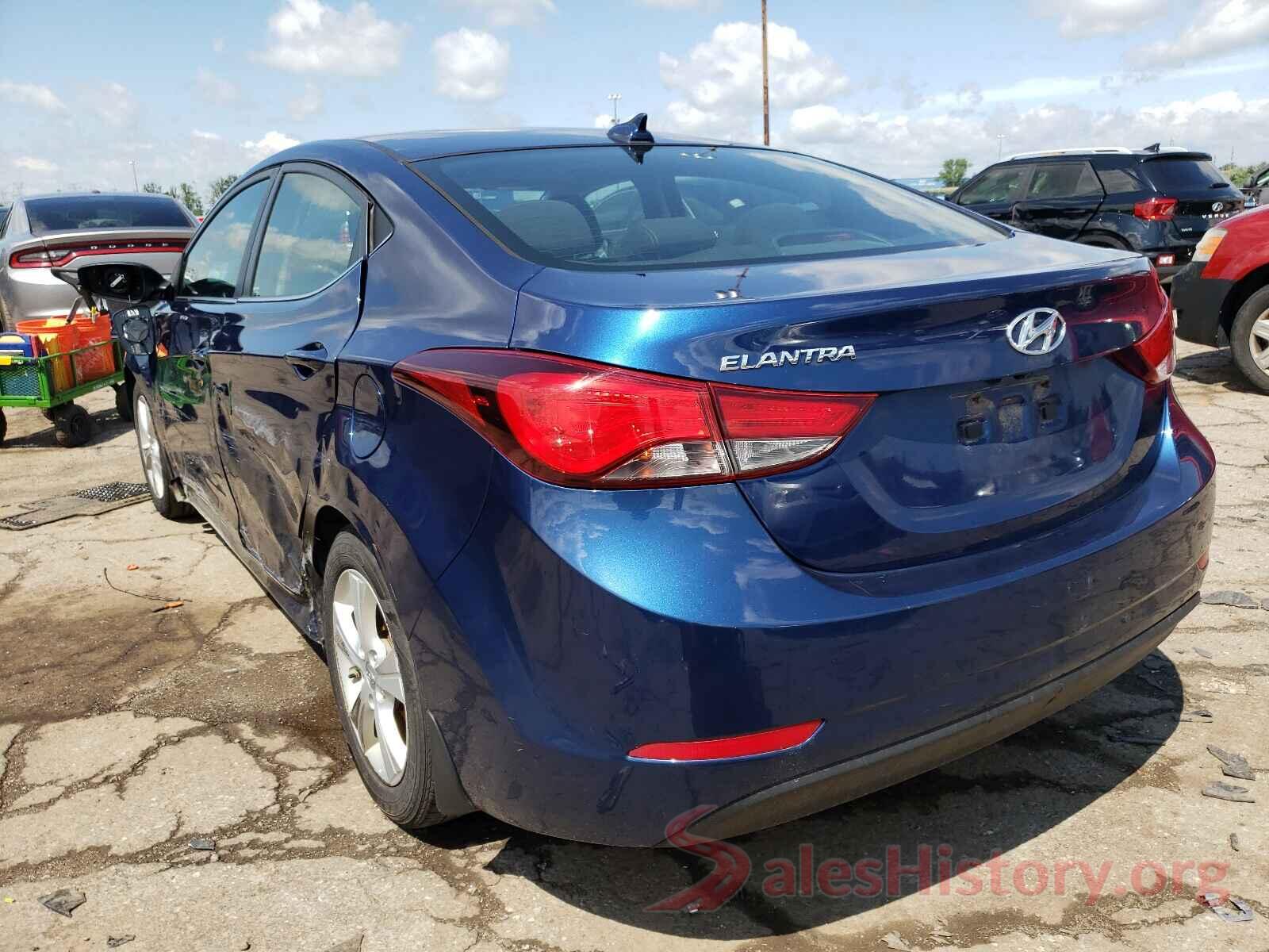 5NPDH4AE4GH719809 2016 HYUNDAI ELANTRA