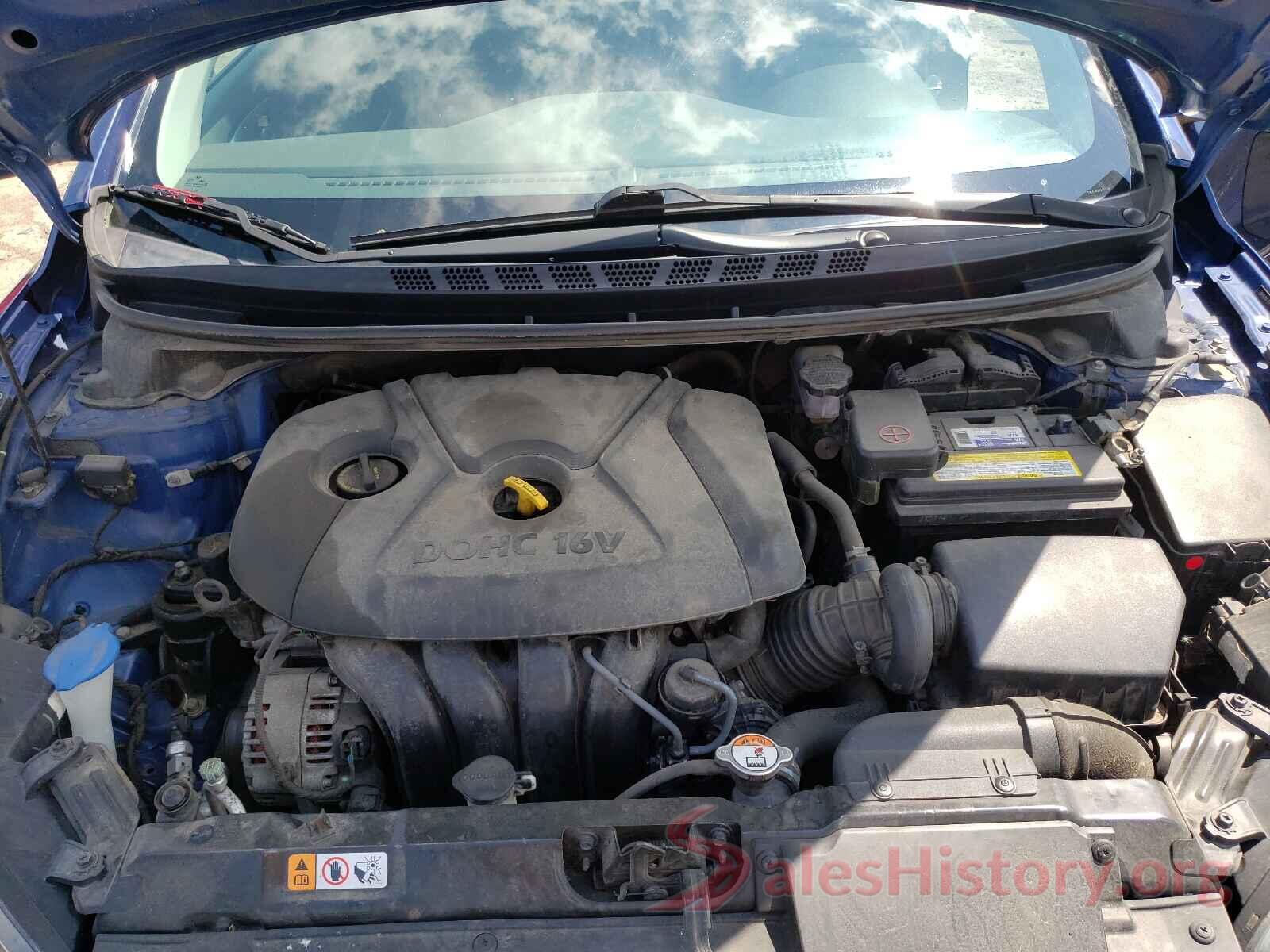 5NPDH4AE4GH719809 2016 HYUNDAI ELANTRA