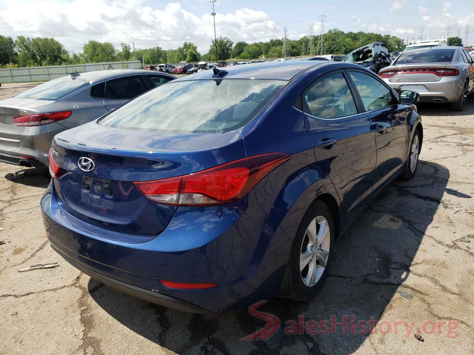 5NPDH4AE4GH719809 2016 HYUNDAI ELANTRA