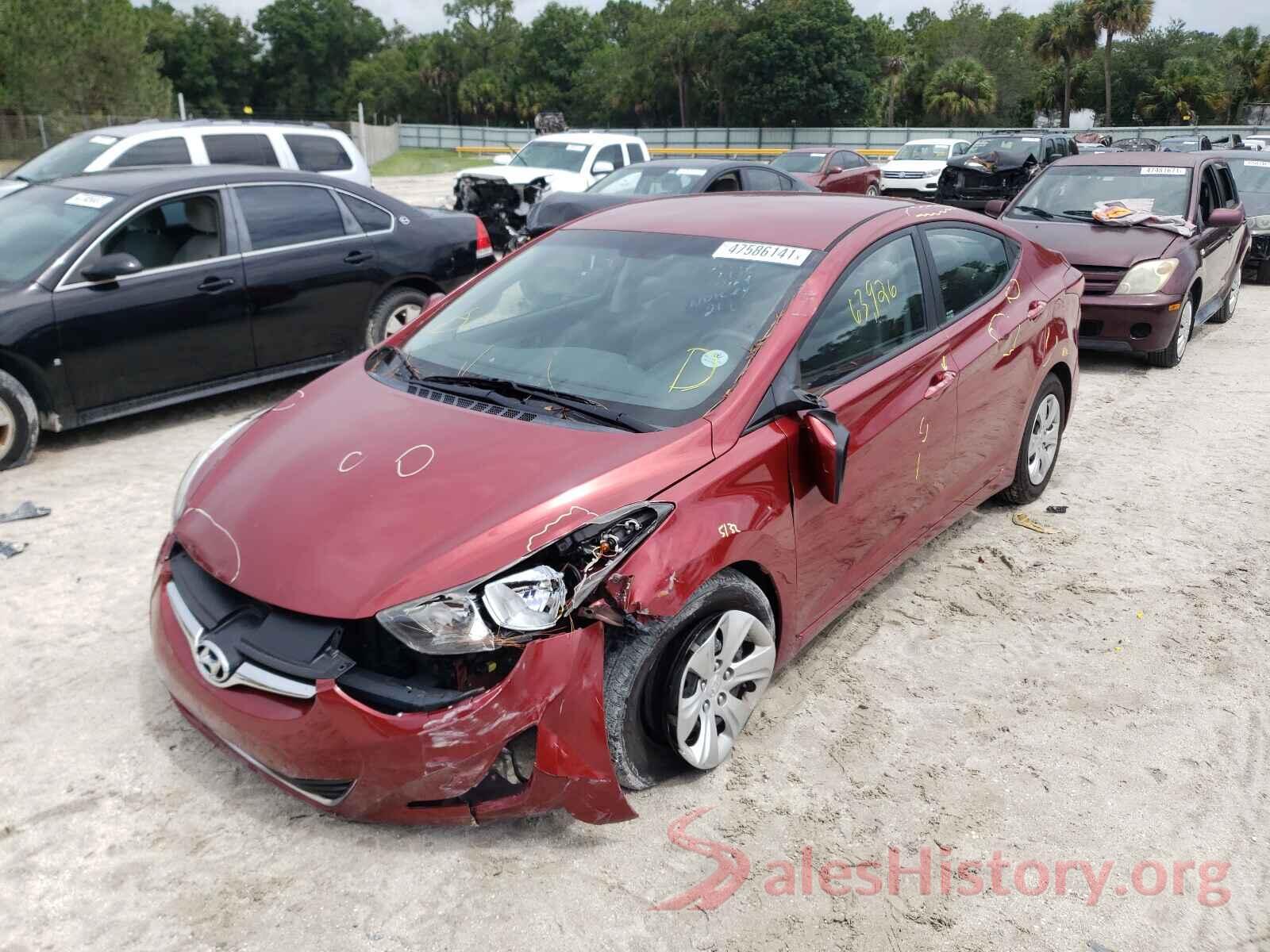 5NPDH4AE4GH759159 2016 HYUNDAI ELANTRA