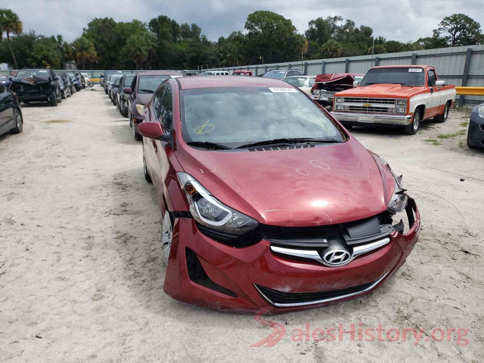 5NPDH4AE4GH759159 2016 HYUNDAI ELANTRA