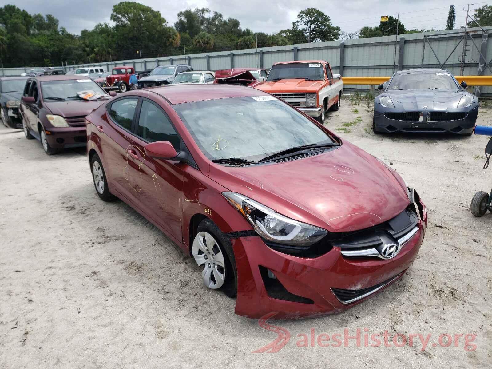 5NPDH4AE4GH759159 2016 HYUNDAI ELANTRA