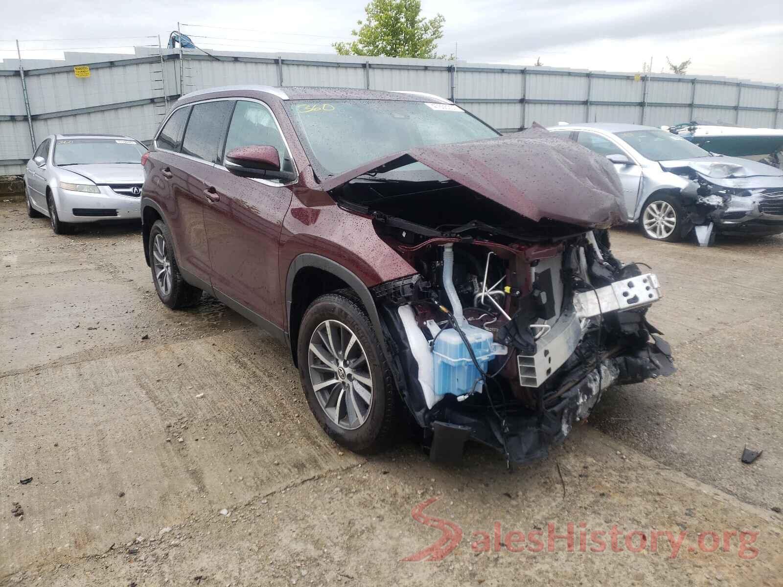 5TDJZRFHXKS743387 2019 TOYOTA HIGHLANDER