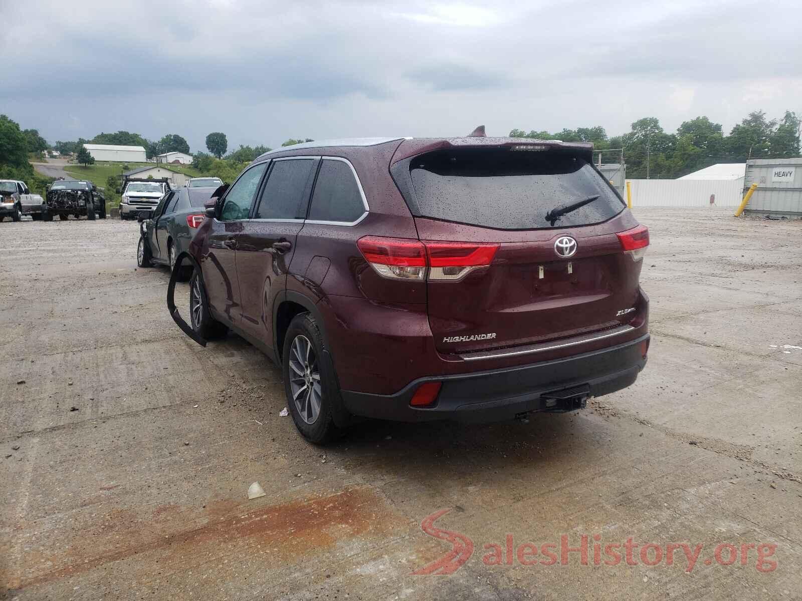 5TDJZRFHXKS743387 2019 TOYOTA HIGHLANDER