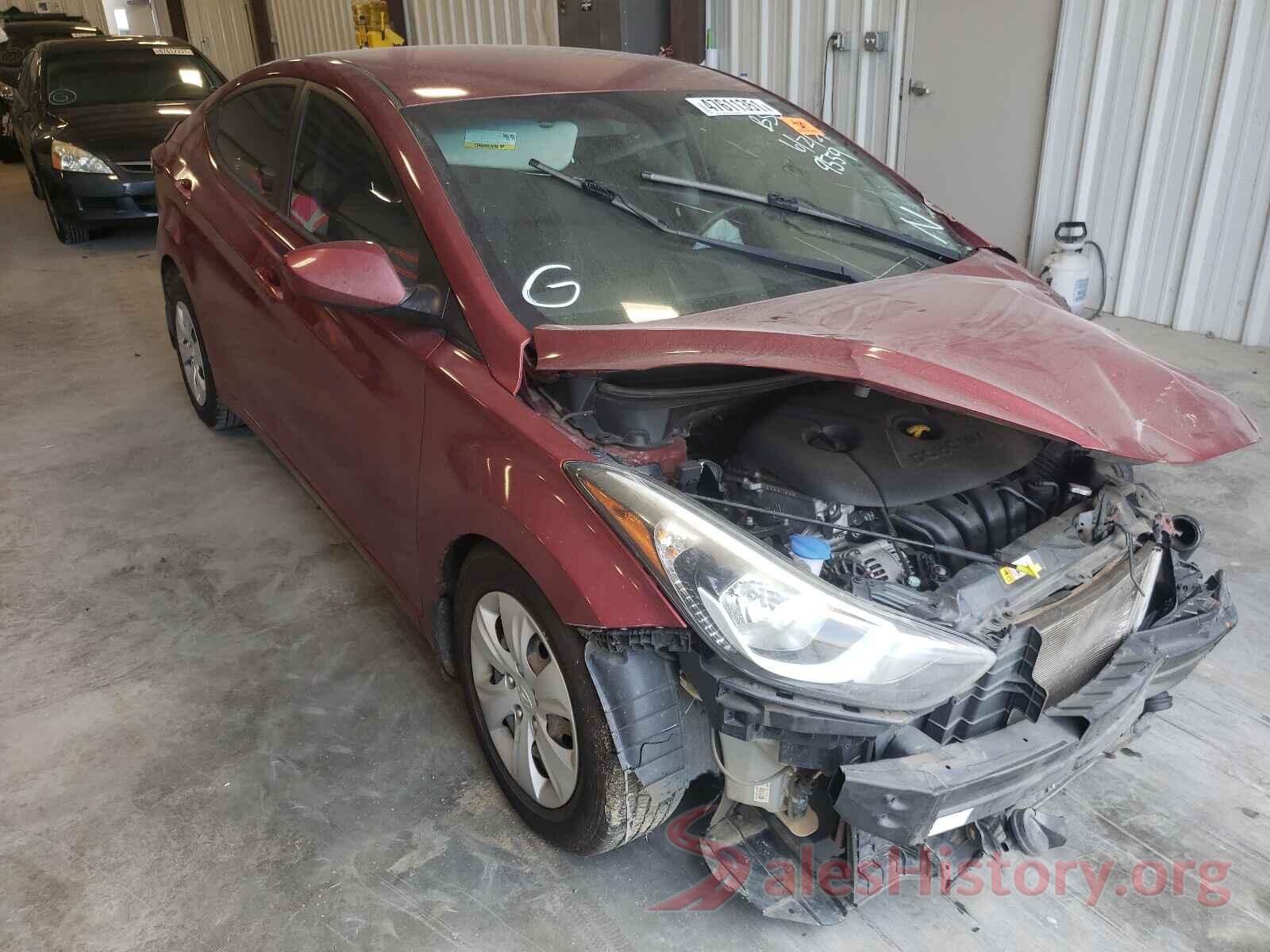 5NPDH4AE4GH769559 2016 HYUNDAI ELANTRA