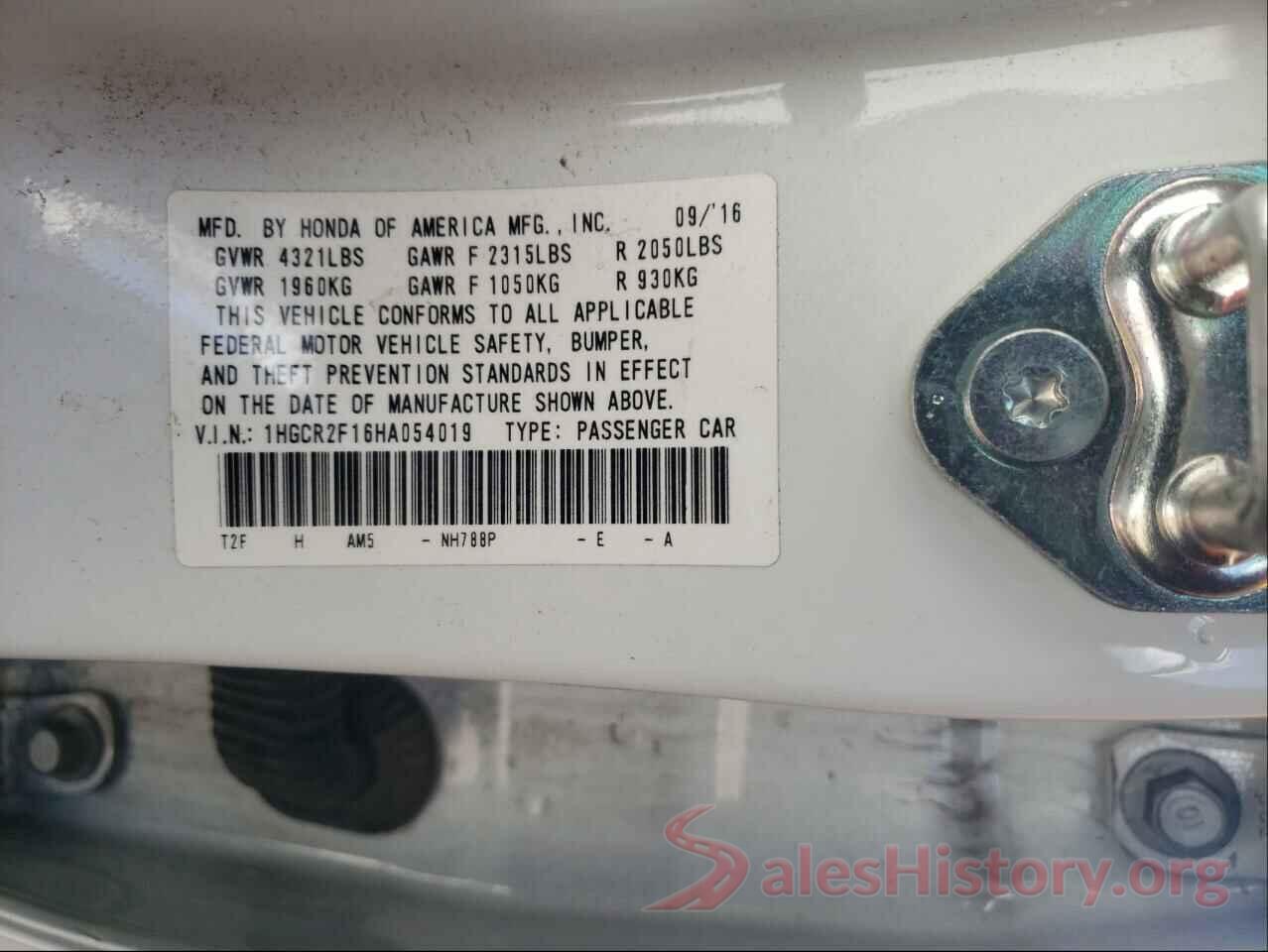 1HGCR2F16HA054019 2017 HONDA ACCORD