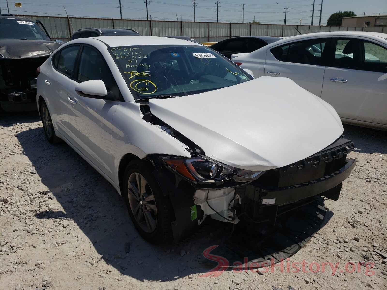 5NPD84LFXJH315121 2018 HYUNDAI ELANTRA