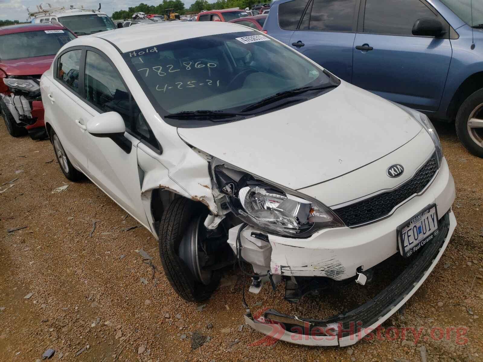 KNADN4A30G6642998 2016 KIA RIO