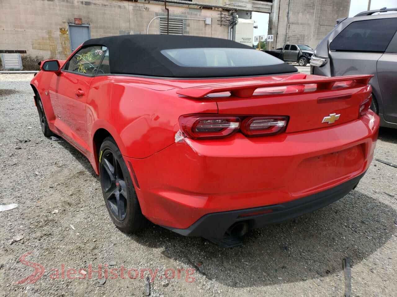 2019 CHEVROLET CAMARO VIN 1G1FB3DS5K0128926, right side view