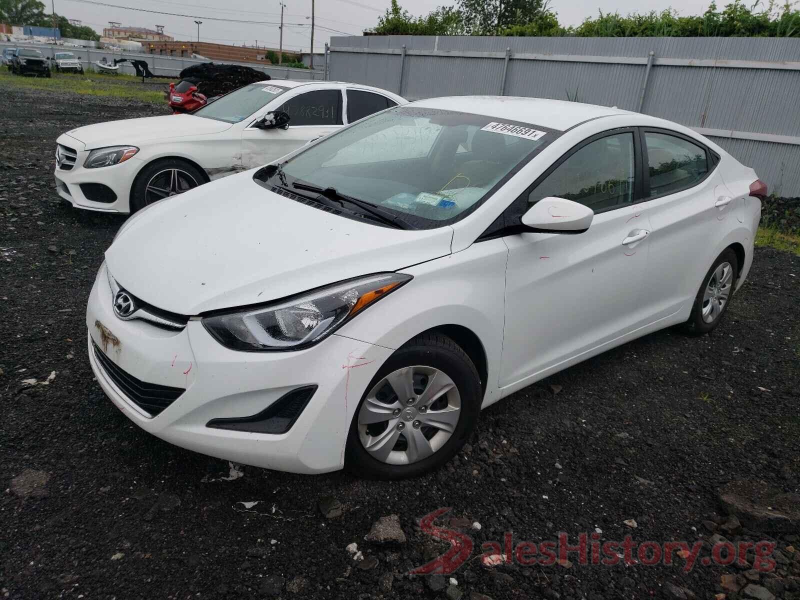 5NPDH4AE8GH760668 2016 HYUNDAI ELANTRA