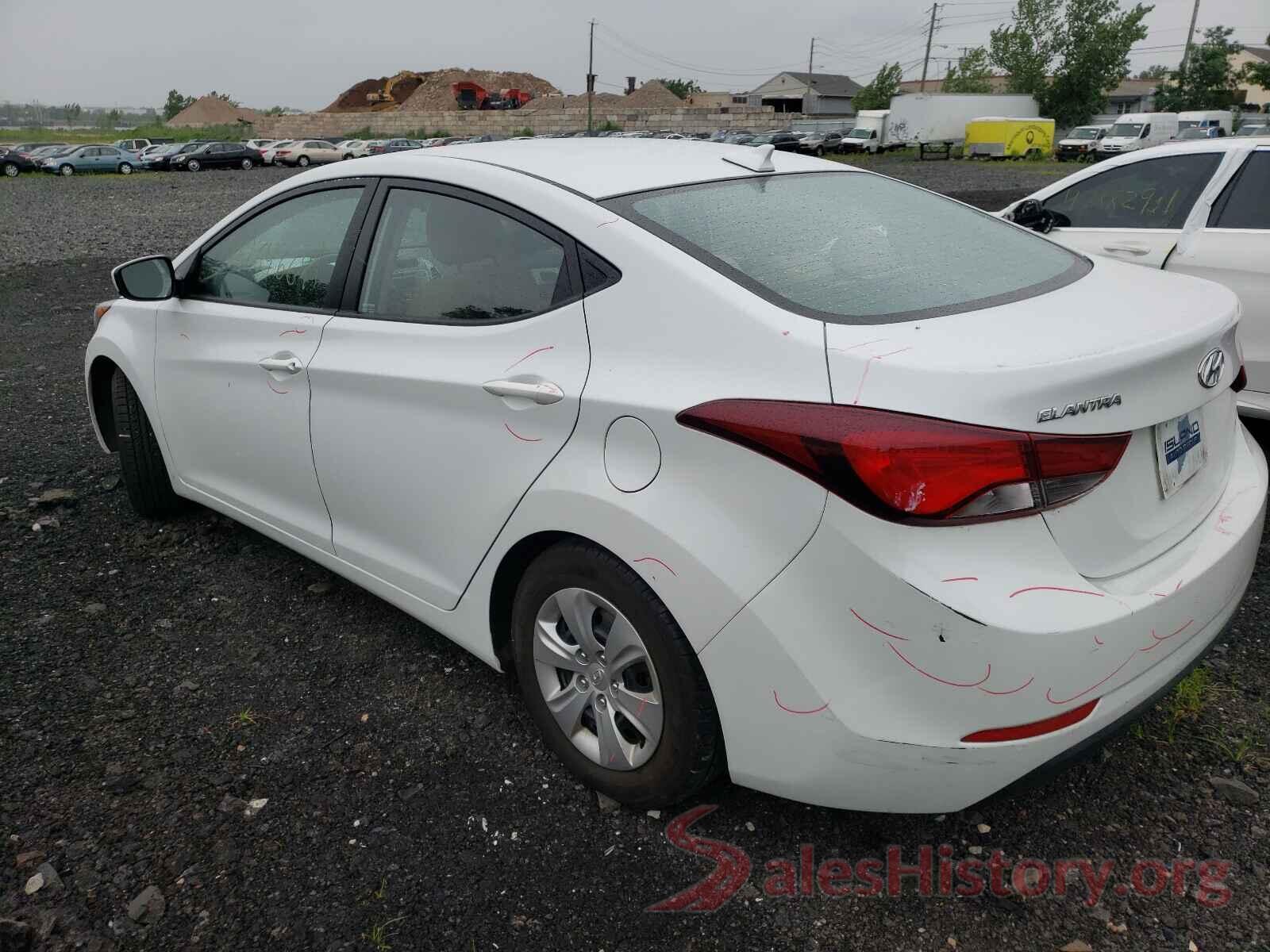 5NPDH4AE8GH760668 2016 HYUNDAI ELANTRA