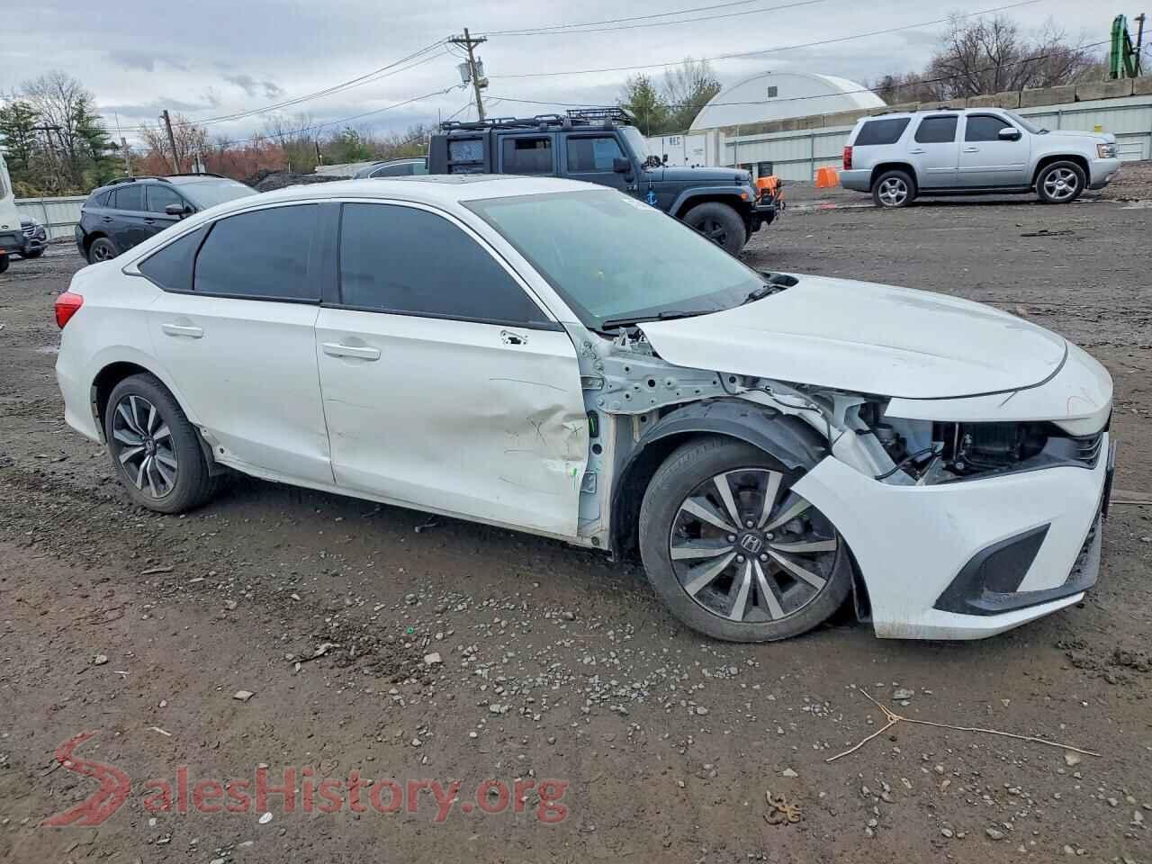 2024 HONDA CIVIC VIN 2HGFE1F73RH305900, rear 3/4 view