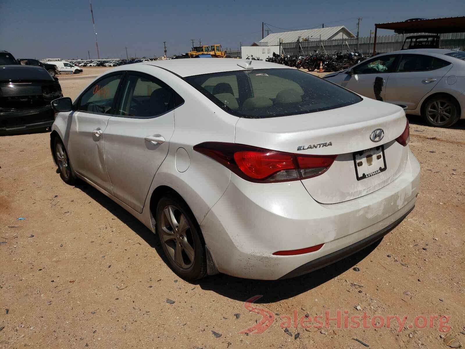 5NPDH4AE8GH672543 2016 HYUNDAI ELANTRA