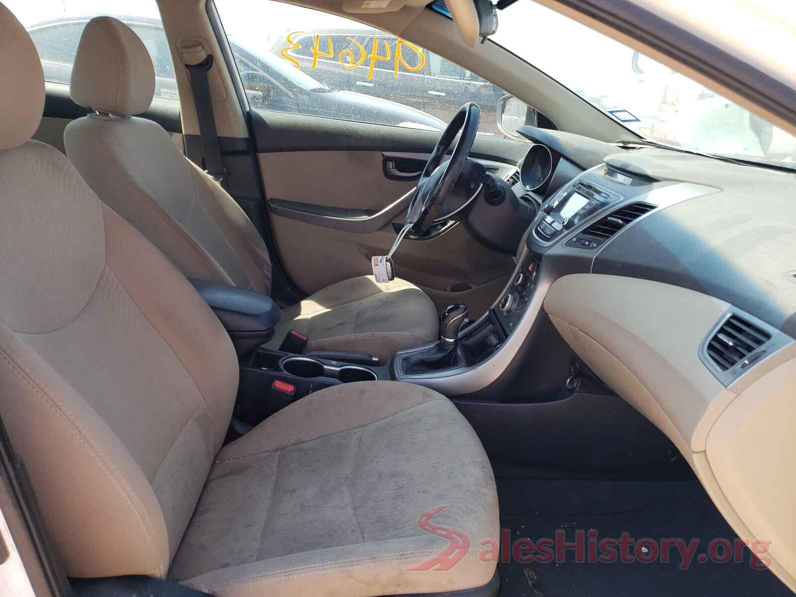 5NPDH4AE8GH672543 2016 HYUNDAI ELANTRA