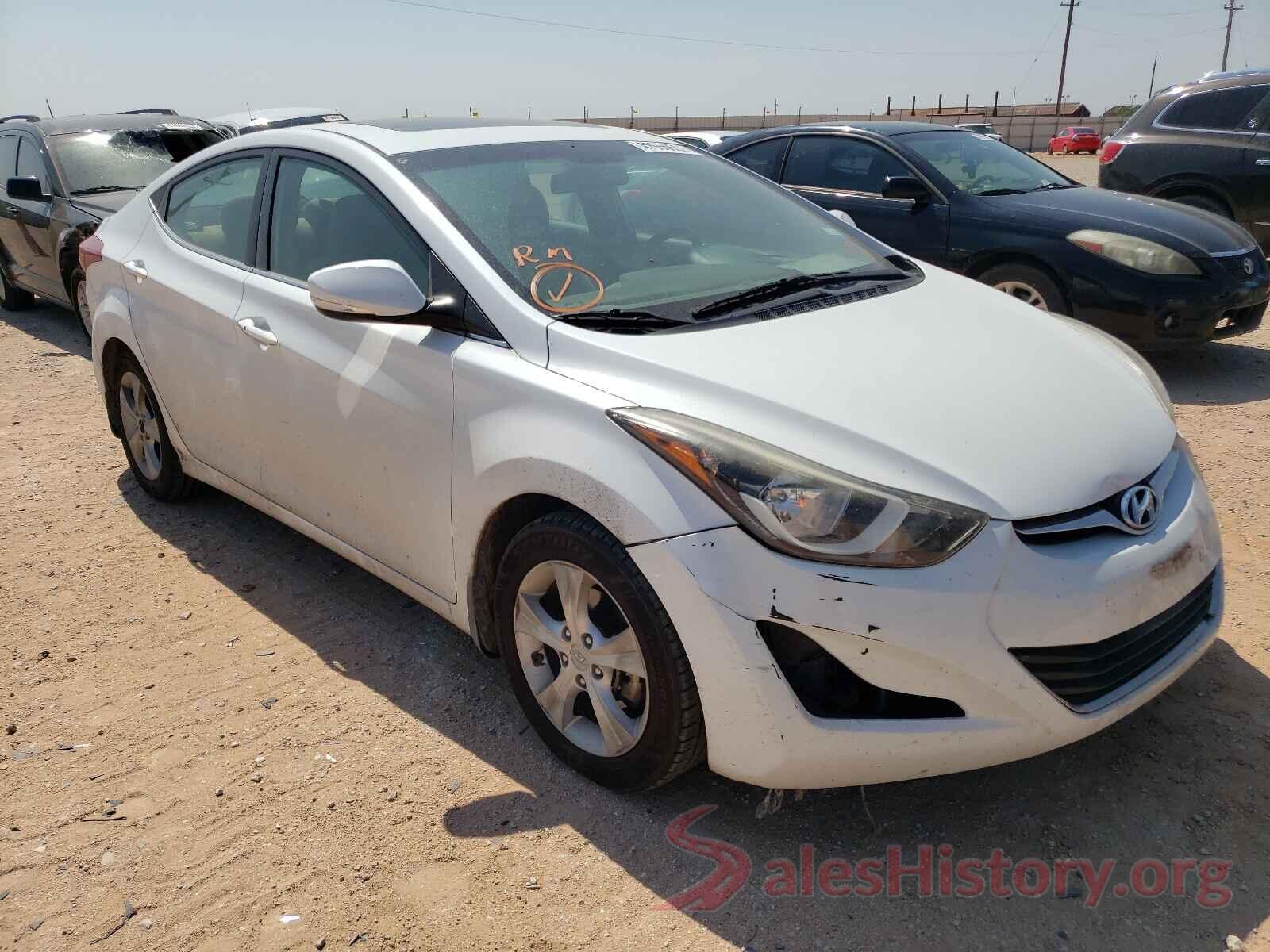 5NPDH4AE8GH672543 2016 HYUNDAI ELANTRA