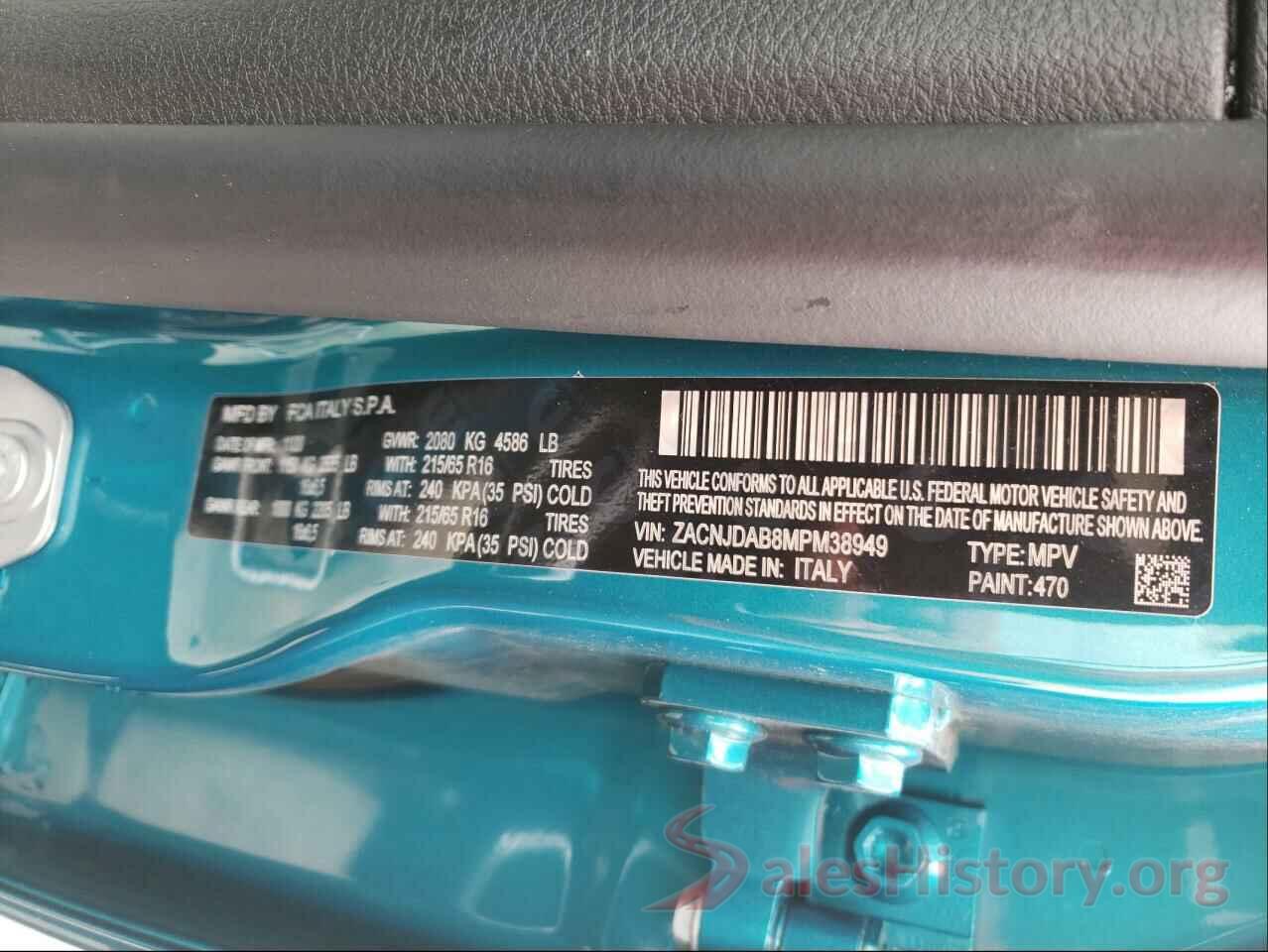 ZACNJDAB8MPM38949 2021 JEEP RENEGADE