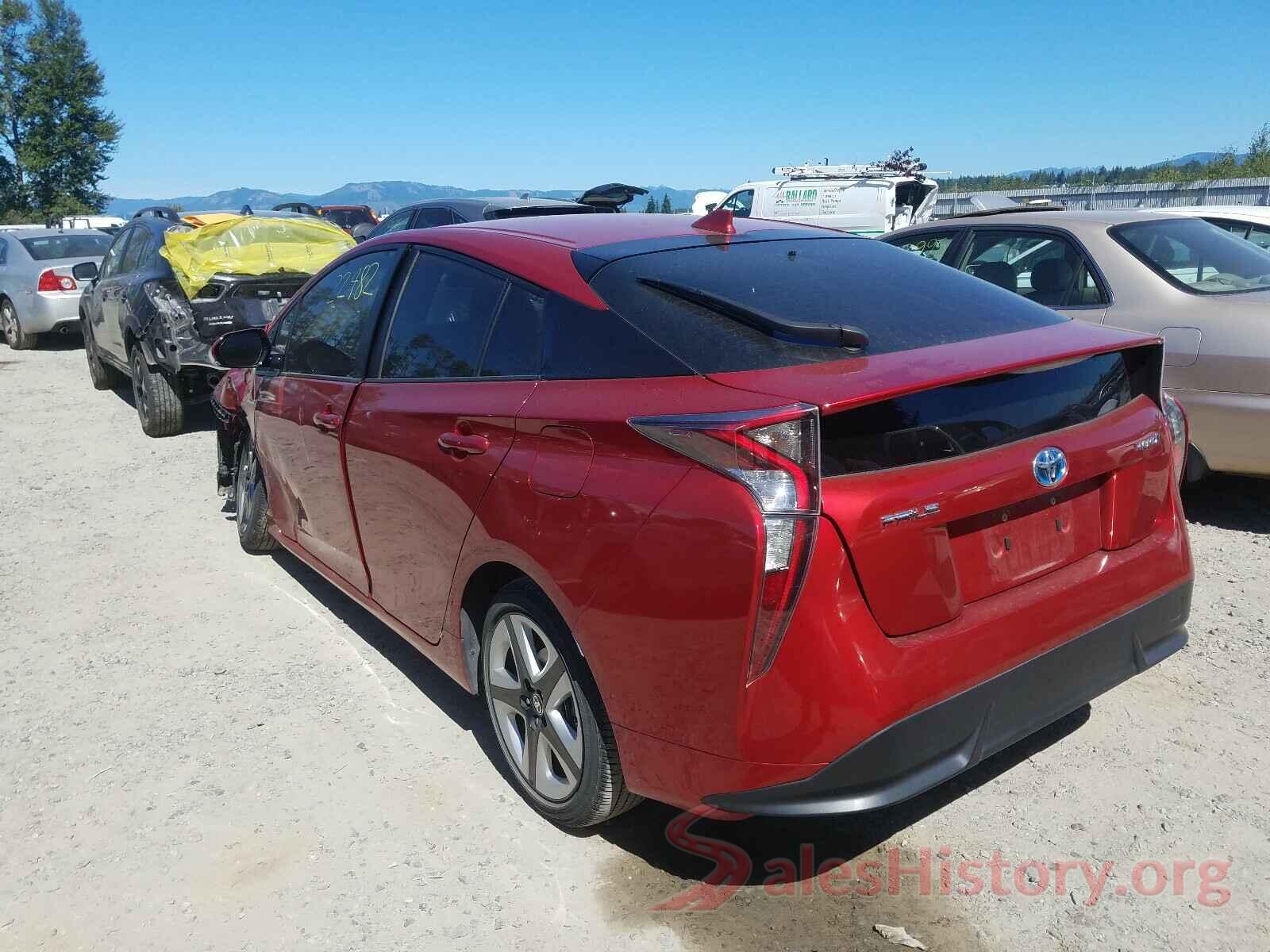 JTDKARFU4H3527988 2017 TOYOTA PRIUS