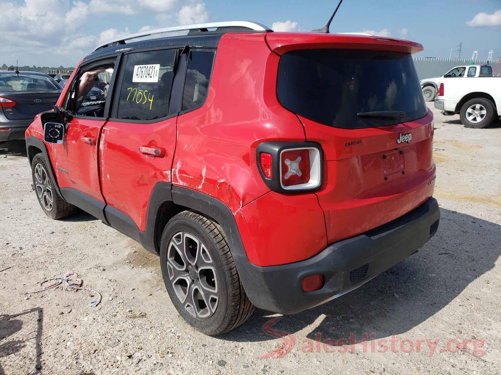 ZACCJADTXGPC82673 2016 JEEP RENEGADE