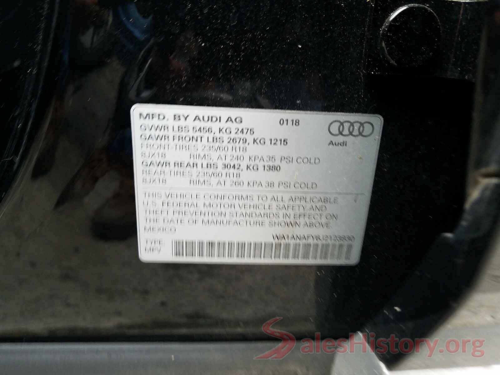 WA1ANAFY6J2123830 2018 AUDI Q5