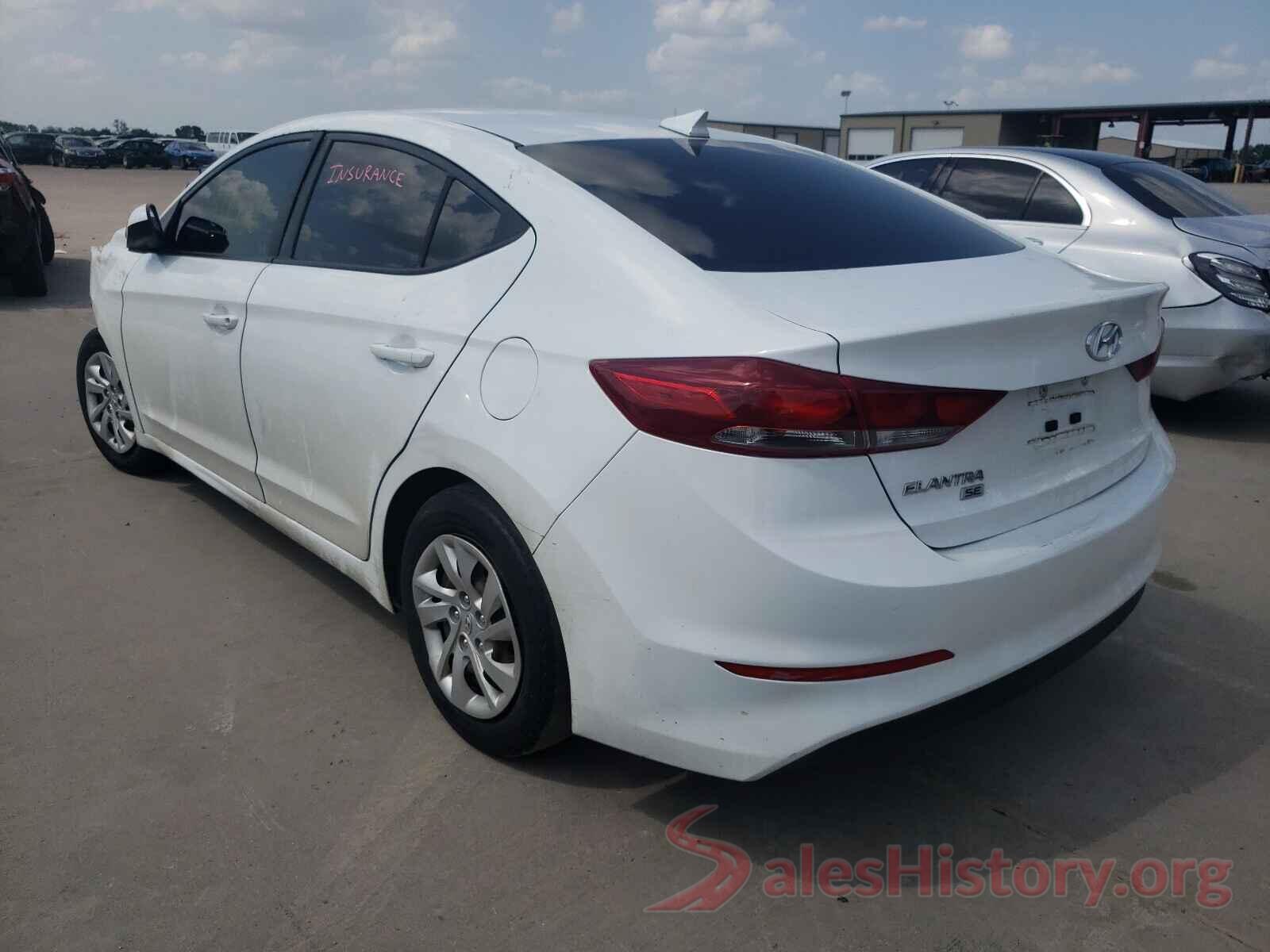 5NPD74LF4HH177167 2017 HYUNDAI ELANTRA