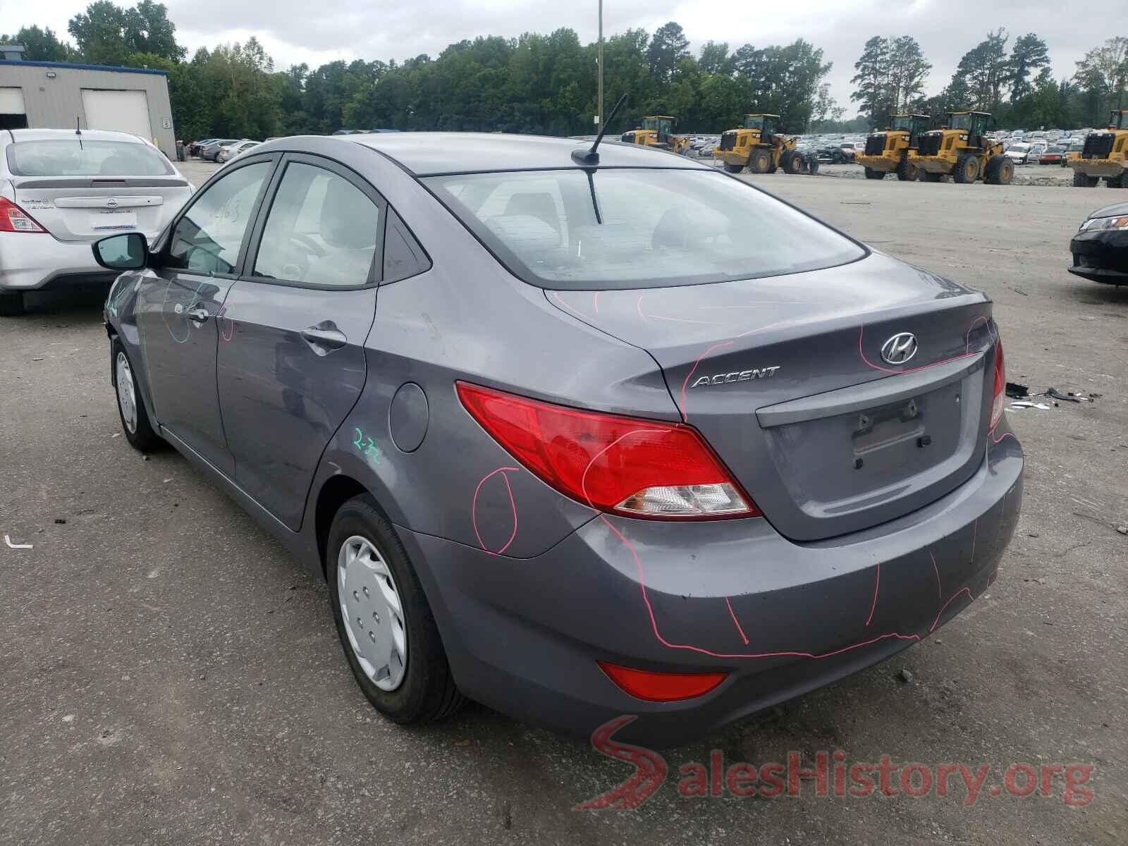 KMHCT4AE7GU016667 2016 HYUNDAI ACCENT