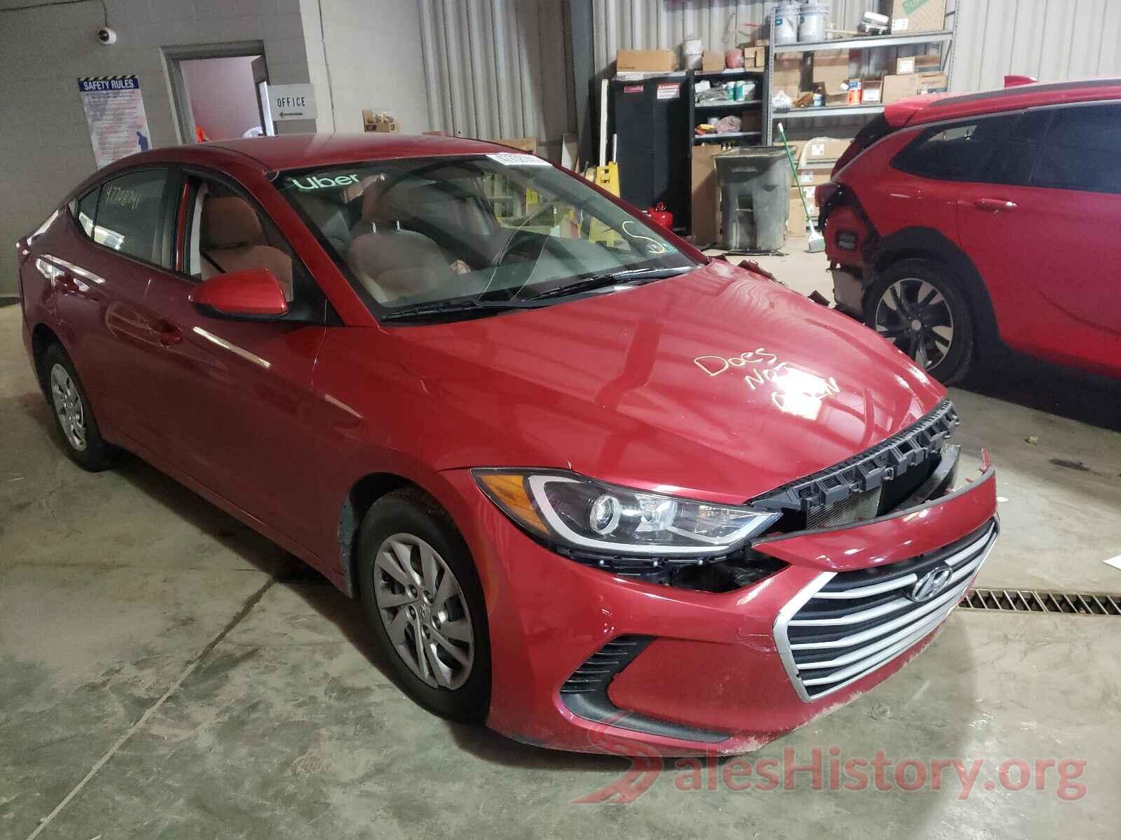 5NPD74LF3JH350019 2018 HYUNDAI ELANTRA