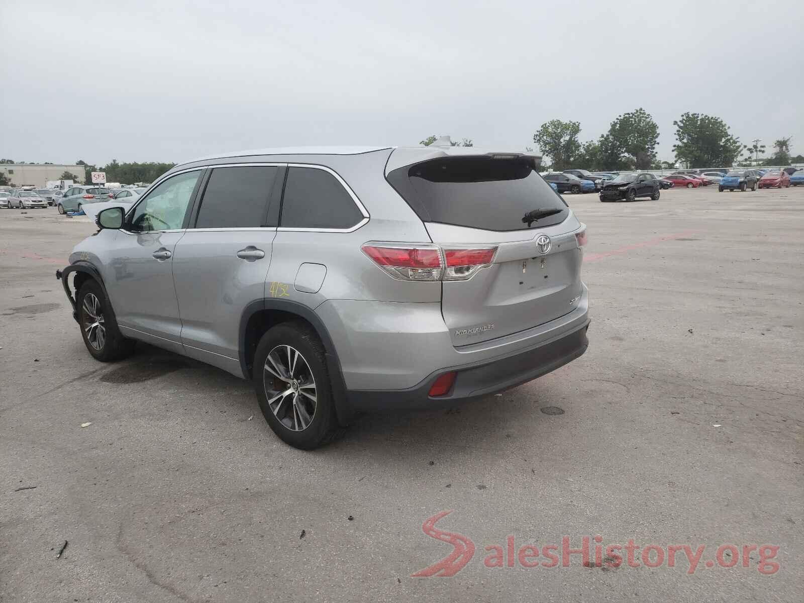 5TDJKRFH0GS264973 2016 TOYOTA HIGHLANDER