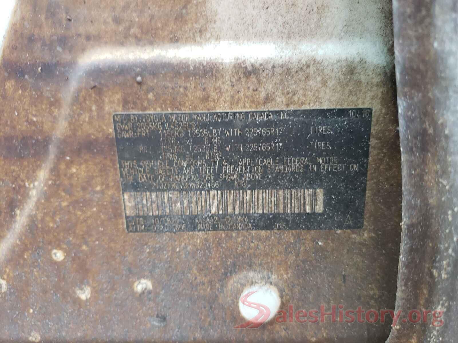 2T3ZFREV3HW320466 2017 TOYOTA RAV4