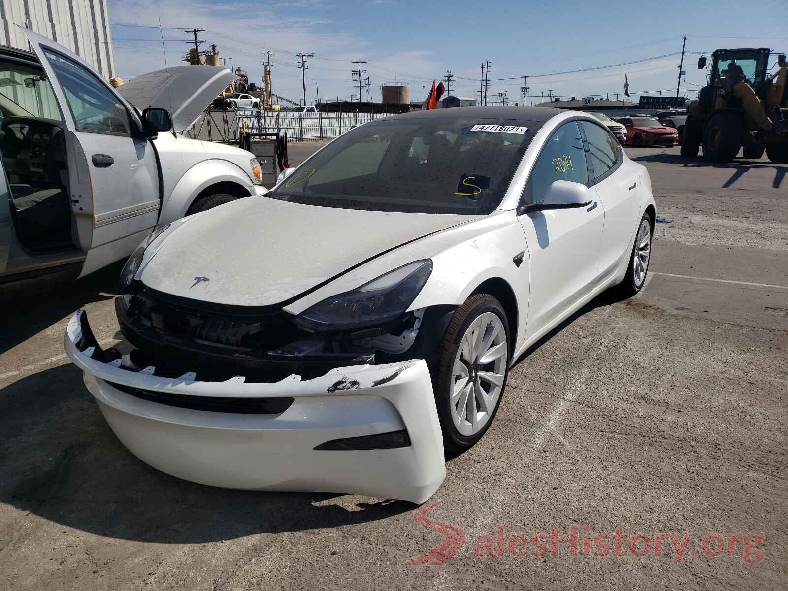 5YJ3E1EB9MF918318 2021 TESLA MODEL 3