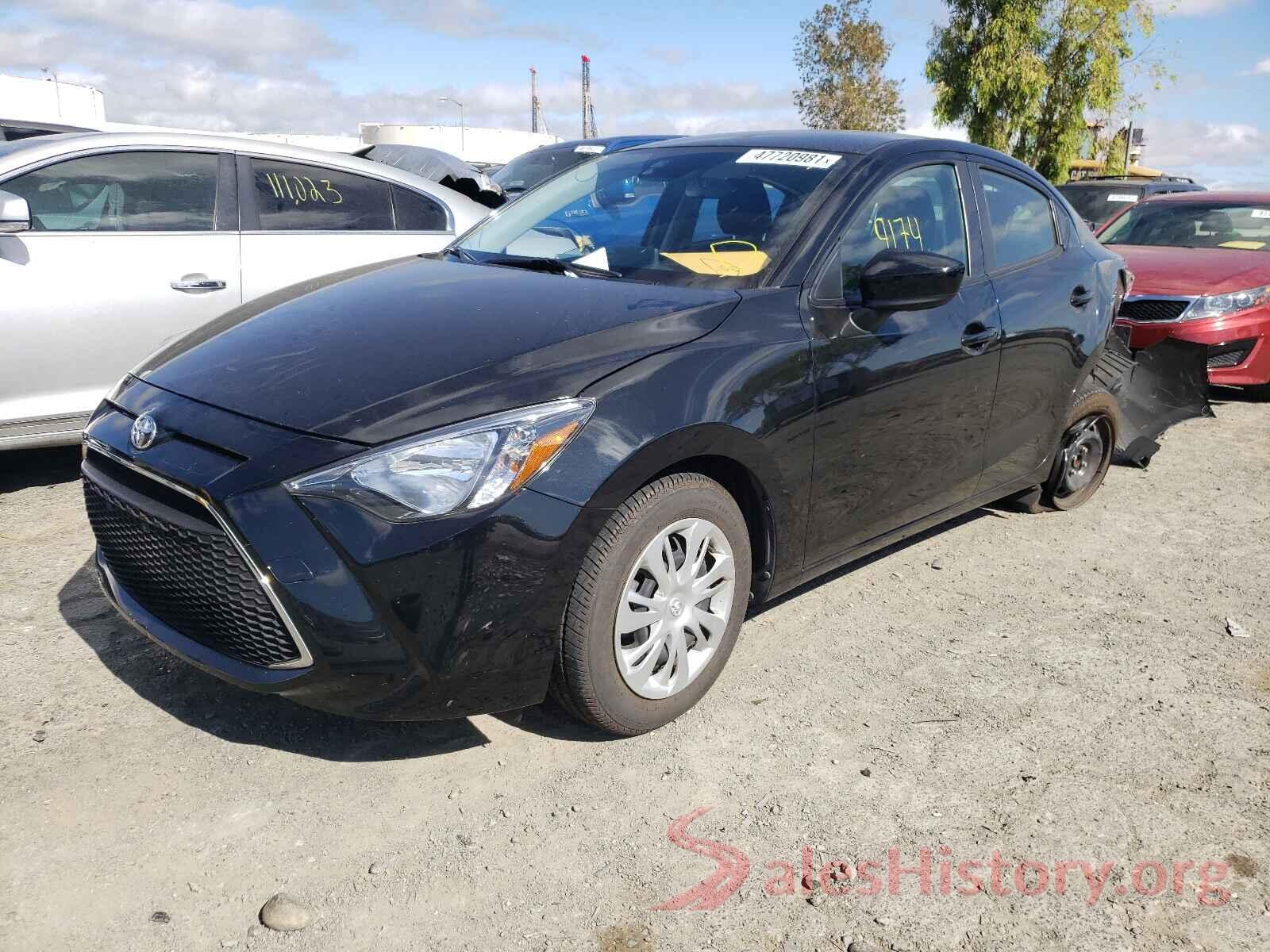 3MYDLBYV6KY513445 2019 TOYOTA YARIS