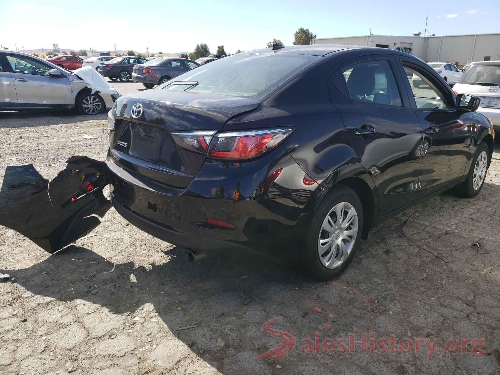 3MYDLBYV6KY513445 2019 TOYOTA YARIS