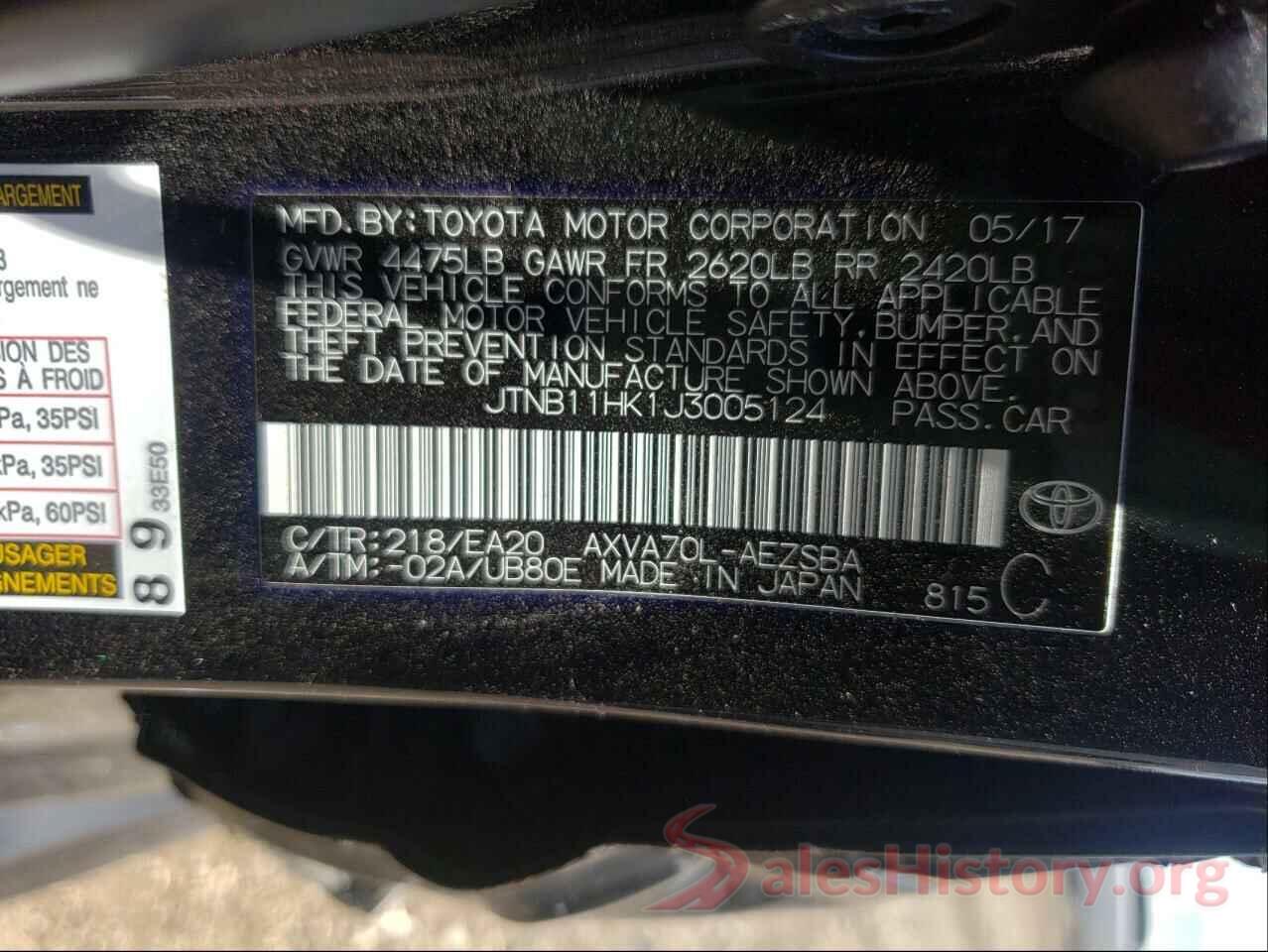 JTNB11HK1J3005124 2018 TOYOTA CAMRY