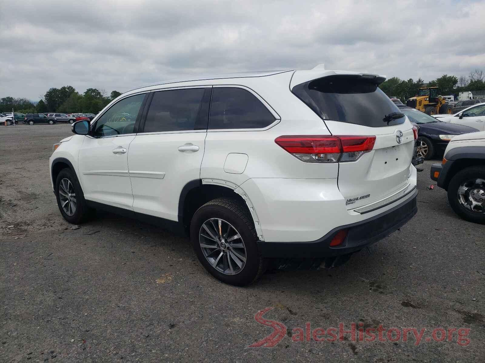 5TDJZRFH3KS623642 2019 TOYOTA HIGHLANDER