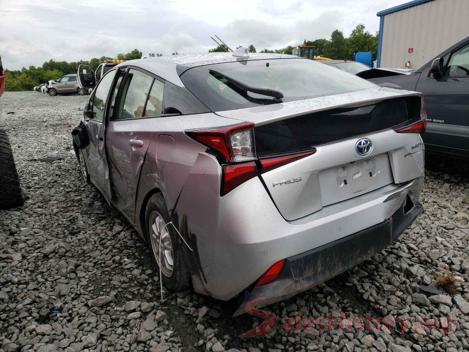 JTDKARFU0L3104785 2020 TOYOTA PRIUS